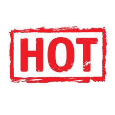 Red vector grunge stamp HOT