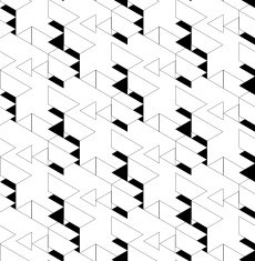 Black and white geometric seamless pattern N31