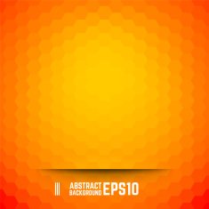 Orange abstract hexagon background