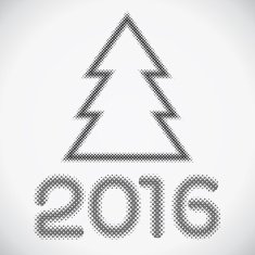 2016 New Year pattern