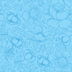 Hand drawing vector floral seamless pattern N5