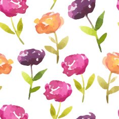 Vector Illustration Hand-painted watercolor design elements N4