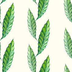 Vector illustration with tropical leaves N5