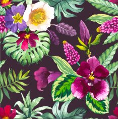 Vector illustration with watercolor flowers N23