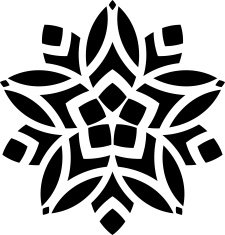 Ornaments Mandala Floral Silhouette N7
