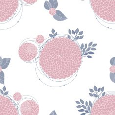 Seamless texture with asters N33