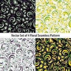 Traditional Russian vector pattern frames set in khokhloma style N3