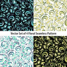Traditional Russian vector pattern frames set in khokhloma style N4