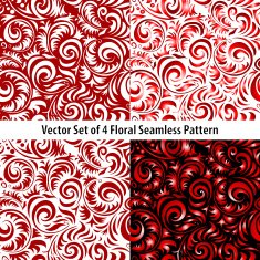 Traditional Russian vector pattern frames set in khokhloma style N6