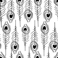 seamless feather patterns