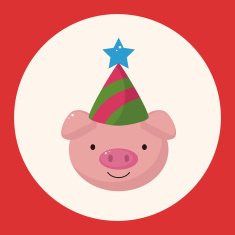 animal pig cartoon theme elements N5