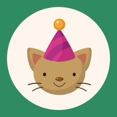 animal cat cartoon theme elements N3