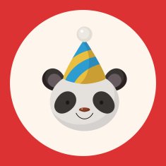 animal panda cartoon theme elements N3