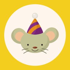 animal mouse cartoon theme elements N3