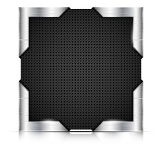 Metal plate with steel corners
