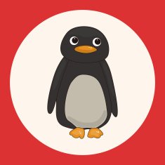 animal penguin cartoon theme elements