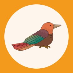 bird cartoon theme elements vector eps N6