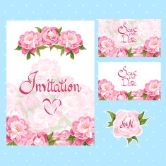 Set of Invitation Cards N2