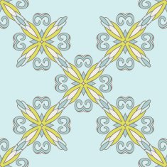 Seamless tiled pattern classical damask vector design N2