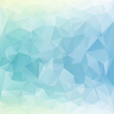 Blue White Polygonal Mosaic Background N17