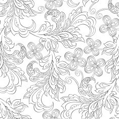 seamless pattern with folkloric flowers N5