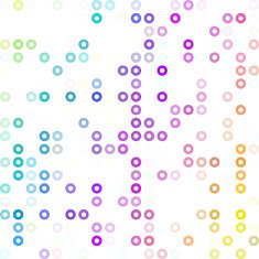 Colorful Donuts Background Creative Design Templates N2