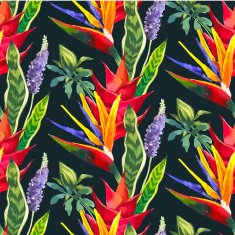 Vector illustration with watercolor flowers N31