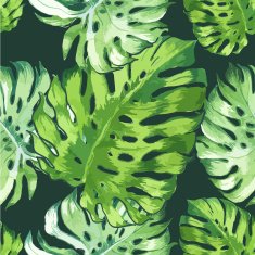 Vector illustration with tropical leaves N14