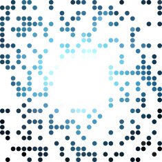 Blue Dots Background Creative Design Templates N20