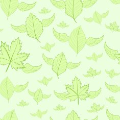 Seamless winged leaves