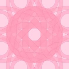 Decorative pattern pink of circular N2