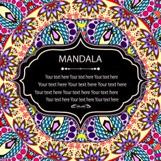 invitation mandala card N15