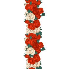 Seamless background with roses N5