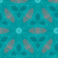 Abstract background ornament geometric vintage seamless N5