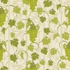 Seamless texture with vines and bunches of grapes N8
