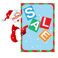 Santa Claus Sale Merry Christmas