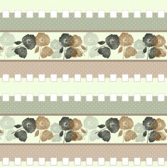 Patchwork retro beige colors poppy floral textile pattern background