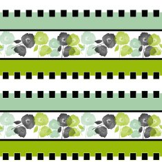 Seamless cartoon retro flowers textile pattern background N2