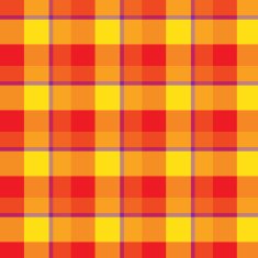 red orange and yellow plaid tartan pattern vector N2