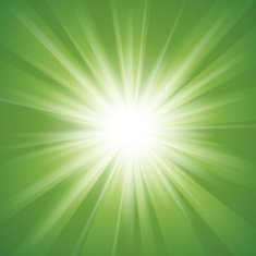 Green and white abstract magic light background