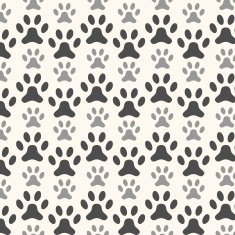 Seamless animal pattern of paw footprint N4