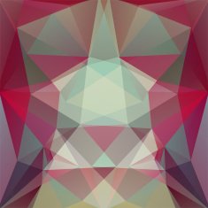 abstract background consisting of green red brown triangles