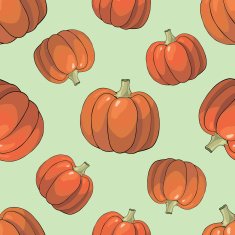 Pumpkin Background seamless pattern N2