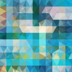 abstract background consisting of blue green beige triangles vector illustration