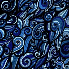 Curl abstract pattern with multicolored waves Vector illustration EPS N5