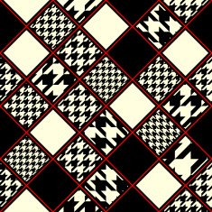 Classic ornament of houndstooths pattern N2