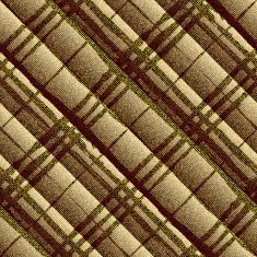 Diagonal textured brown plaid