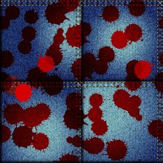 Patchwork of denim fabric N6