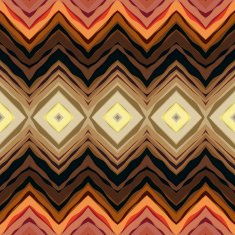 Symmetric chevrons in tribal style