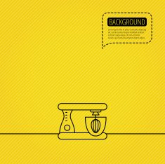 Mixer icon Electric blender sign N3